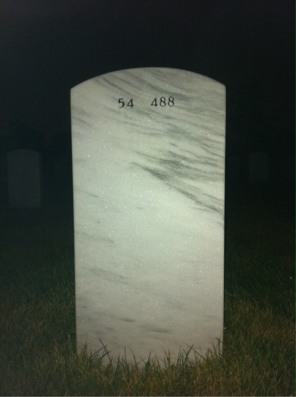 Back of headstone — Robert Brown