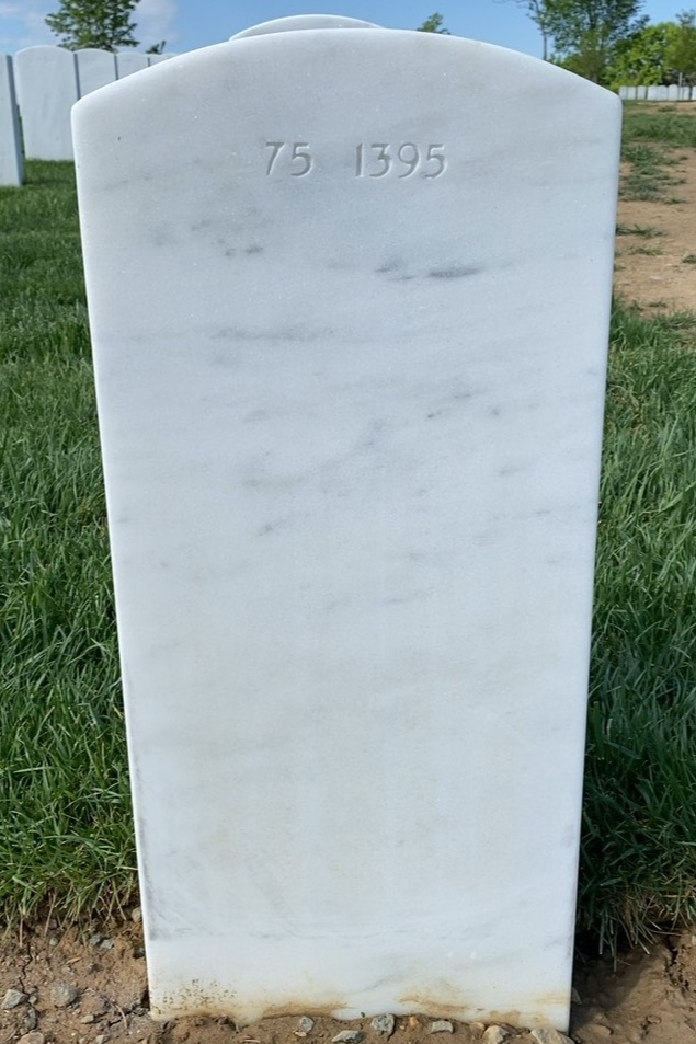 Back of headstone — Sandra Sue Lamb