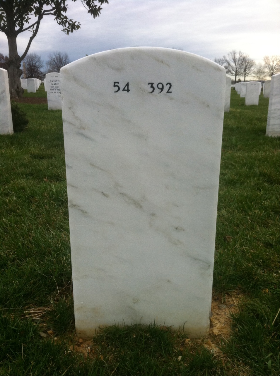 Back of headstone — Bruce O'Malley