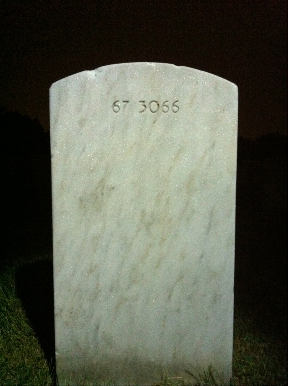 Back of headstone — John Murray
