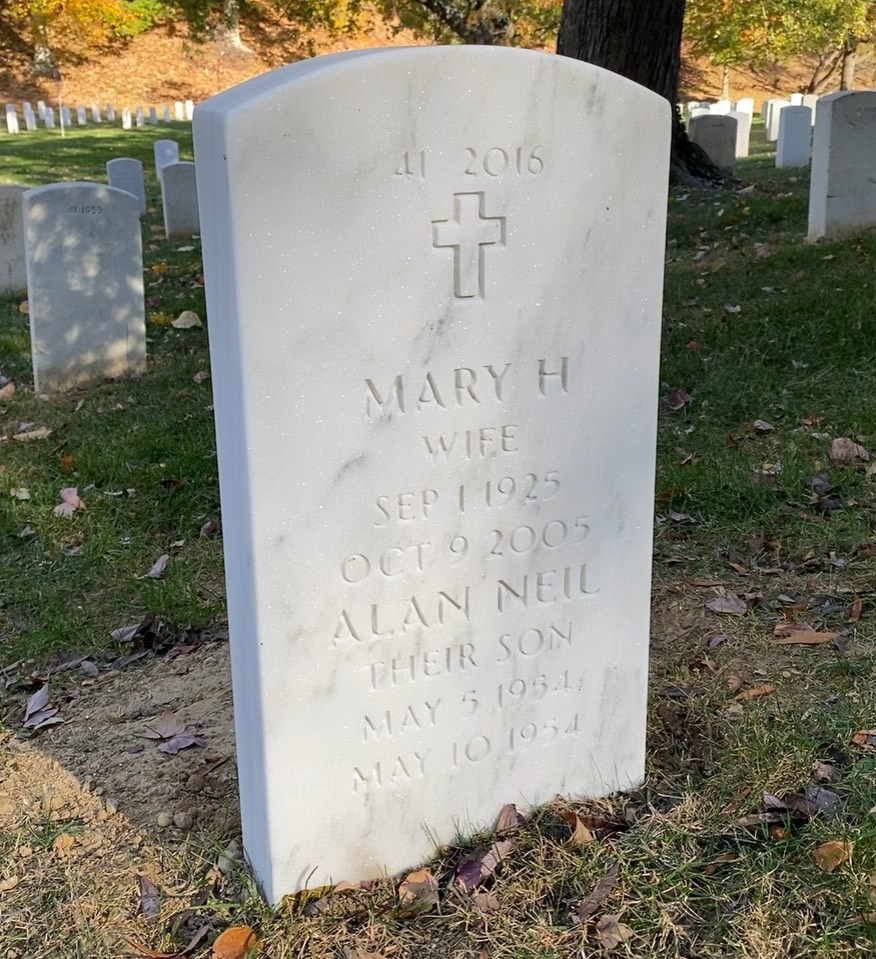 Back of headstone — Richard Morris