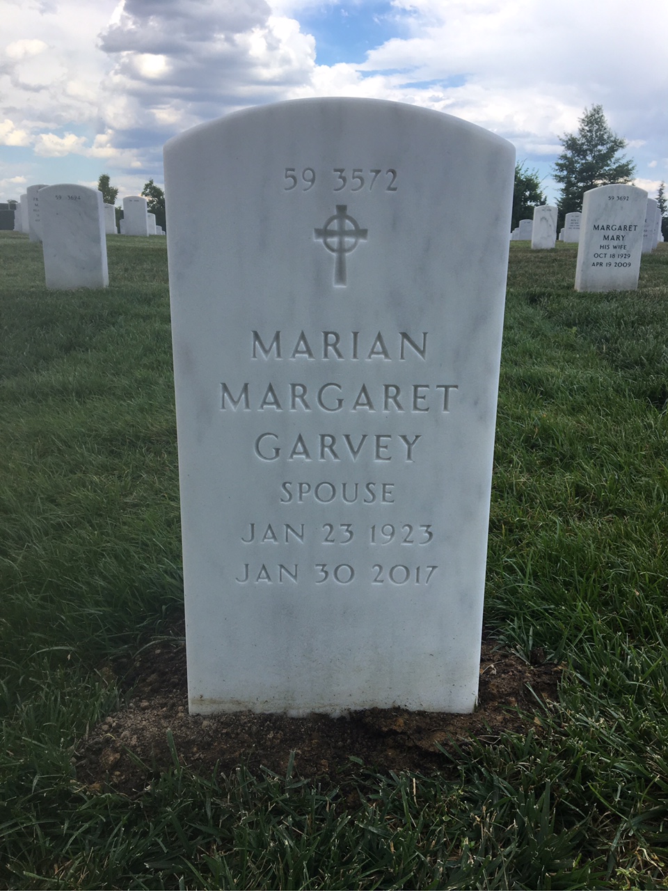 Back of headstone — Andrew Mosier
