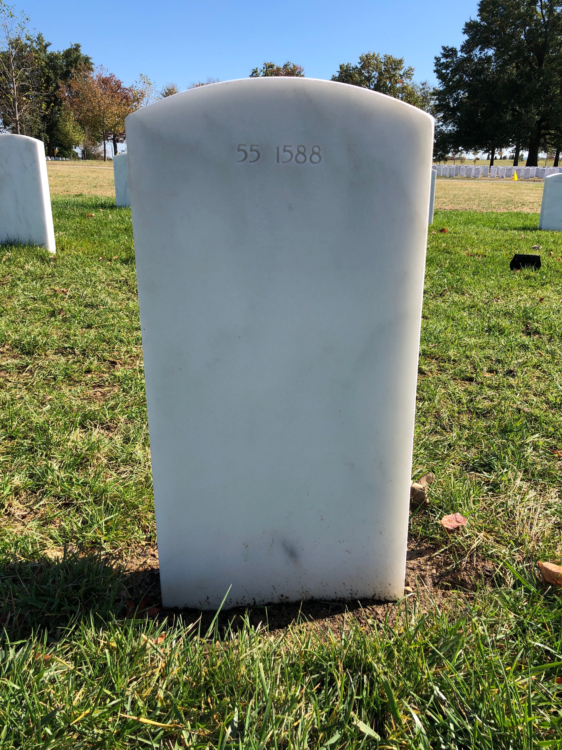 Back of headstone — Wayne Maurice Hamilton