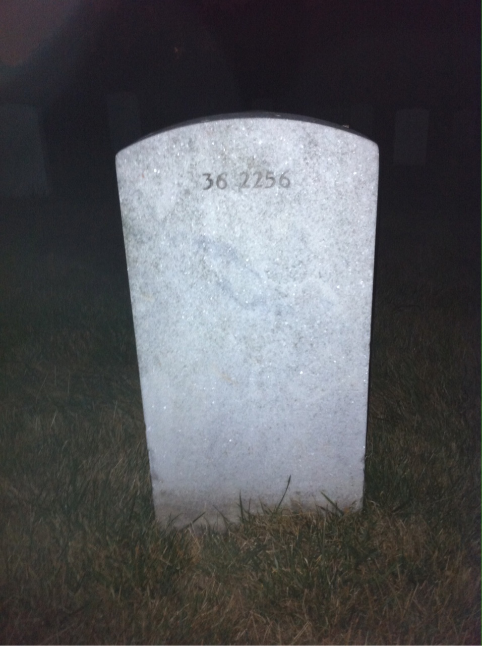 Back of headstone — Thomas Armstrong