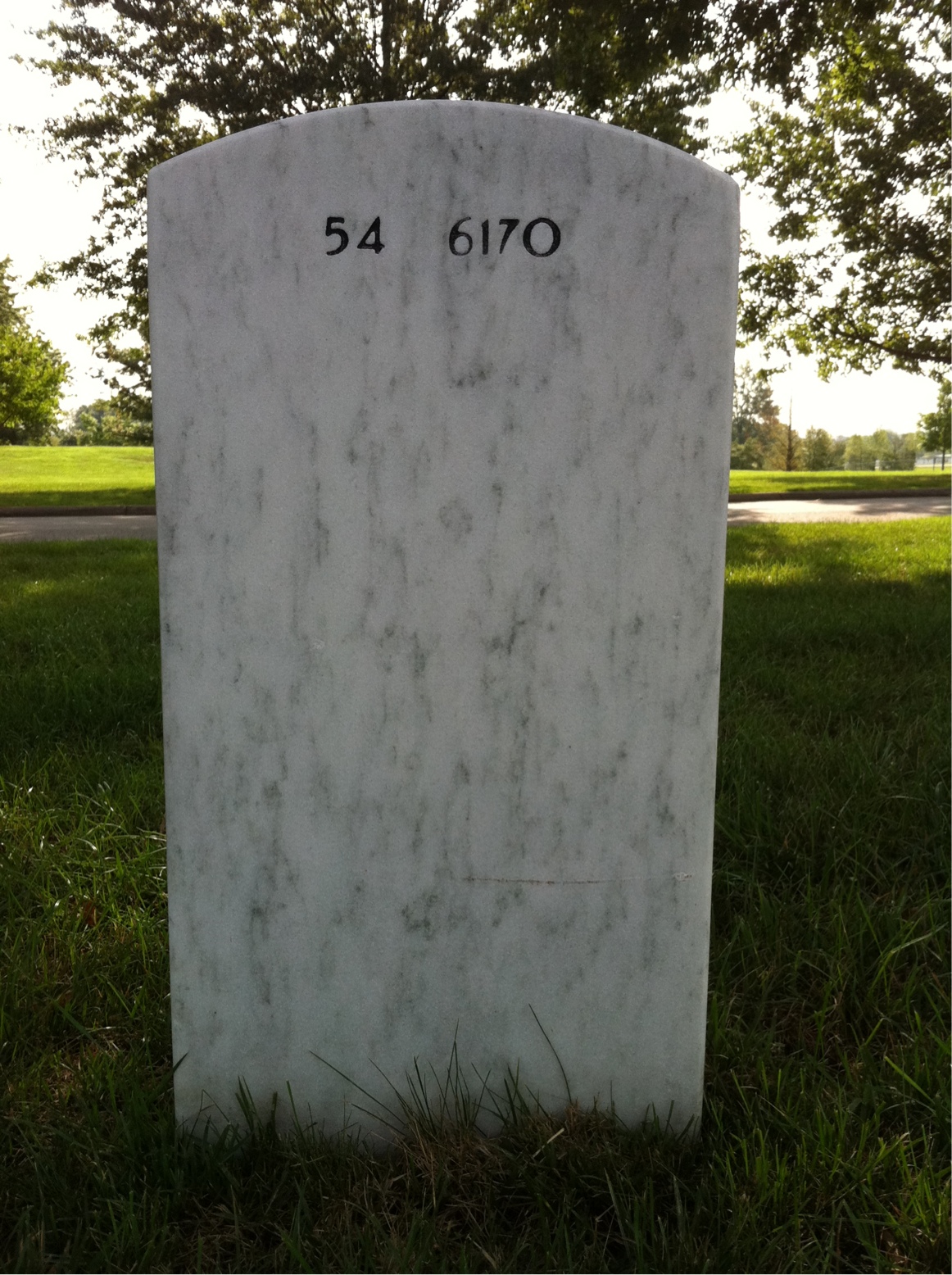 Back of headstone — Daniel Brown