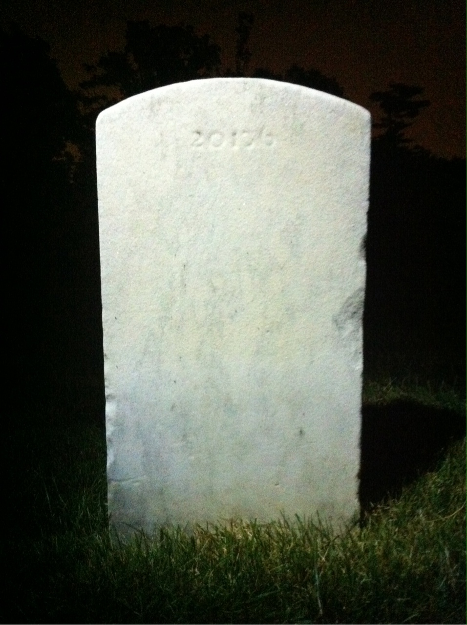 Back of headstone — Wilbur Miller