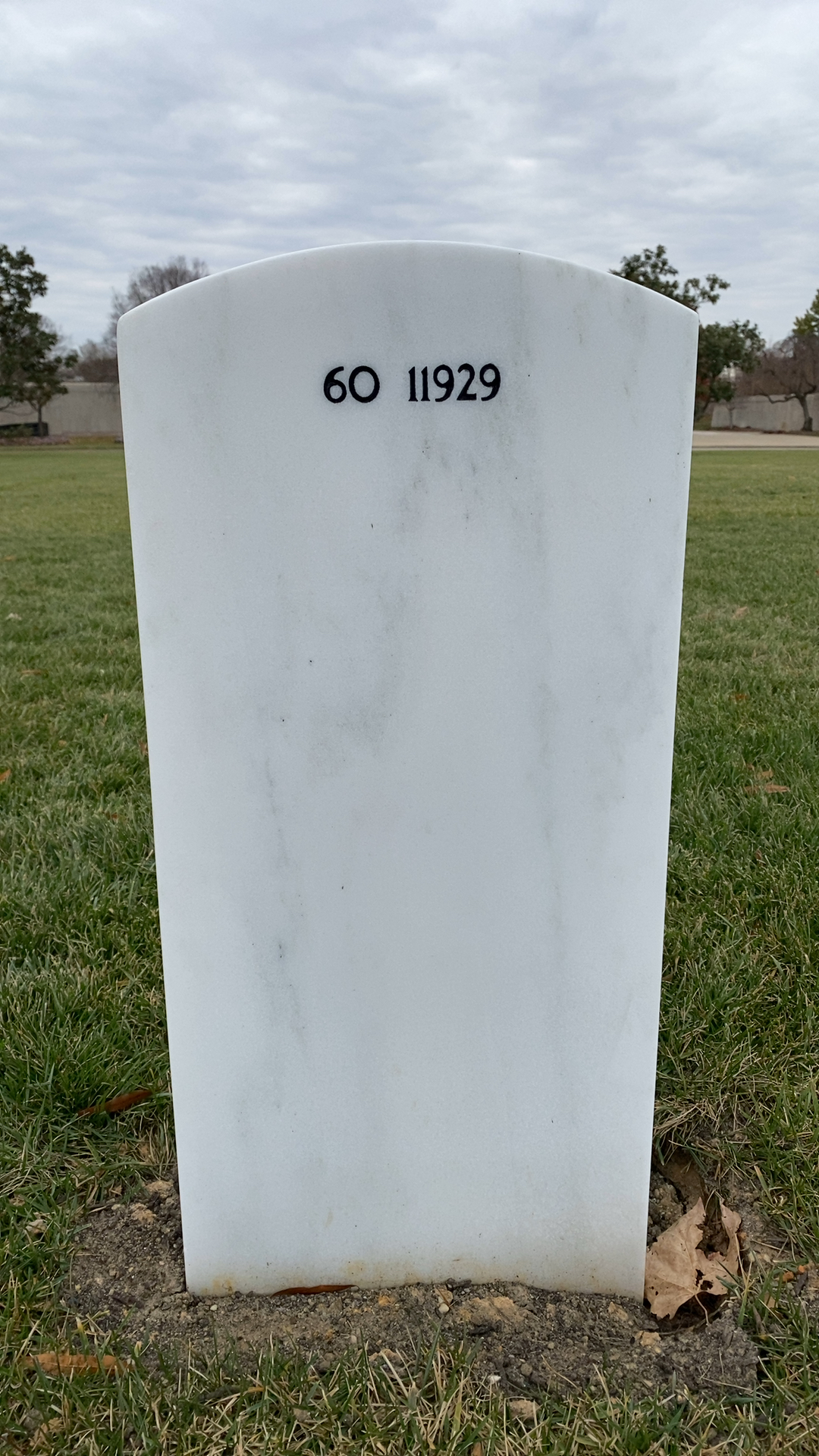 Back of headstone — Zackary Miller