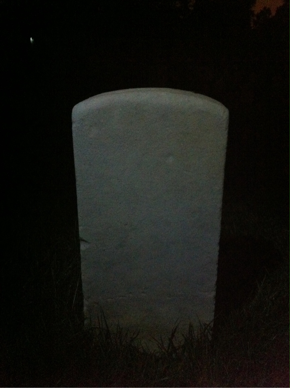 Back of headstone — Charles Mills