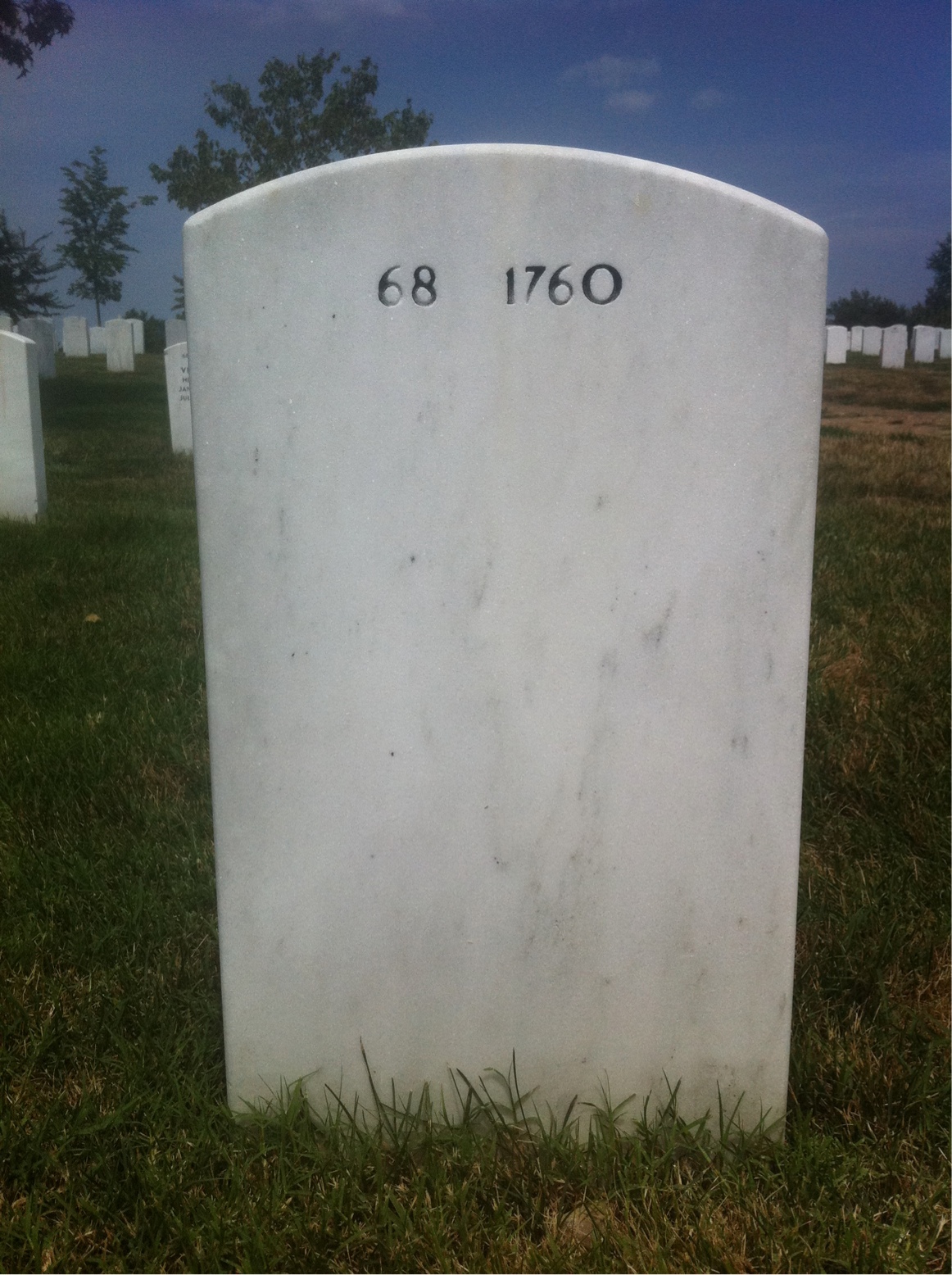Back of headstone — Ellsworth Vassar