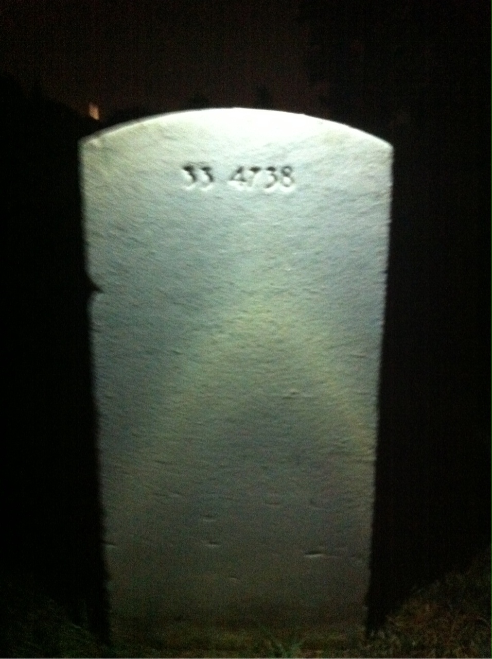Back of headstone — Charlie Myers
