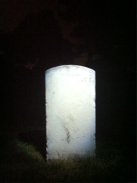 Back of headstone — William Myers