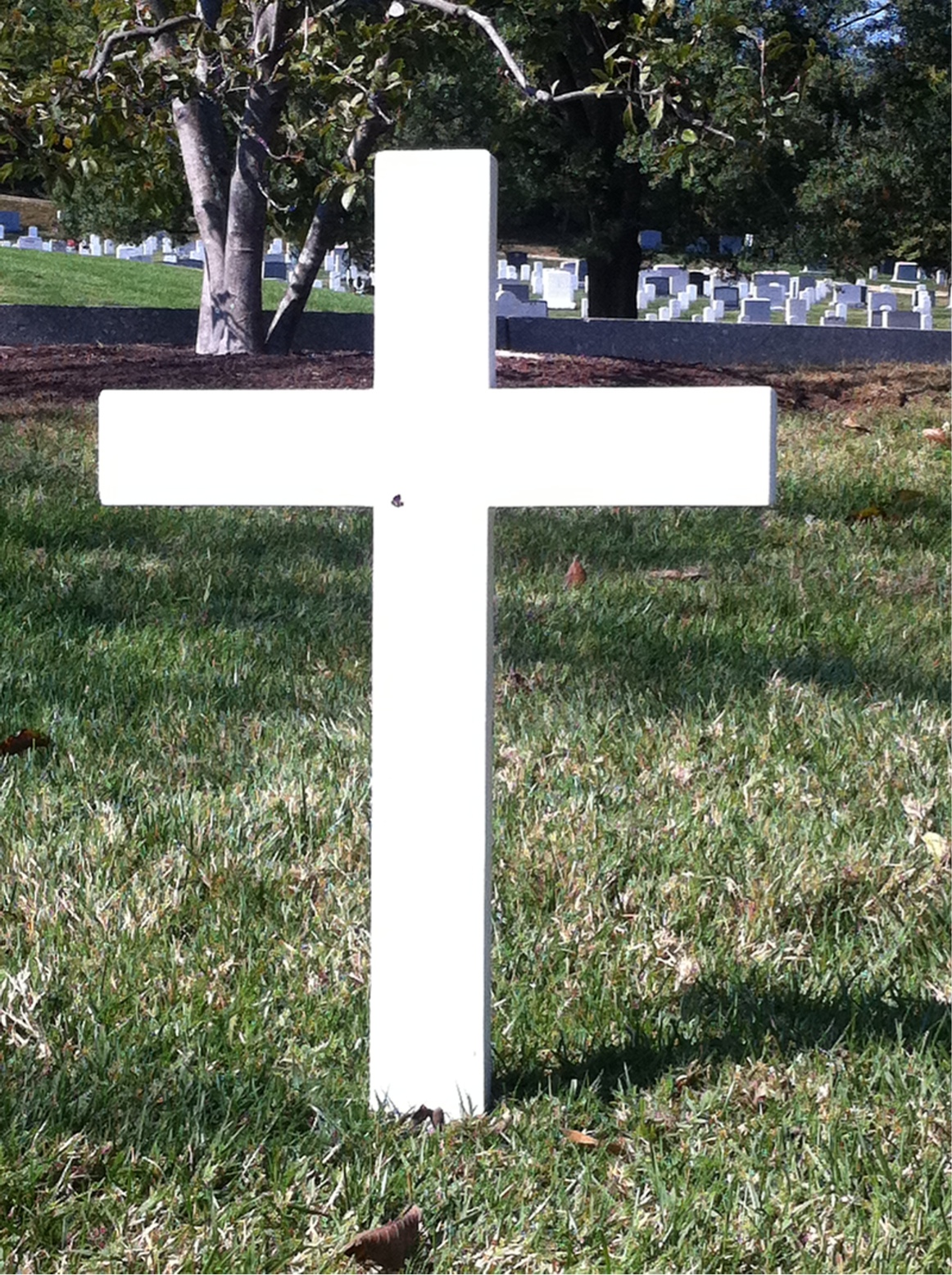 Back of headstone — Edward Kennedy