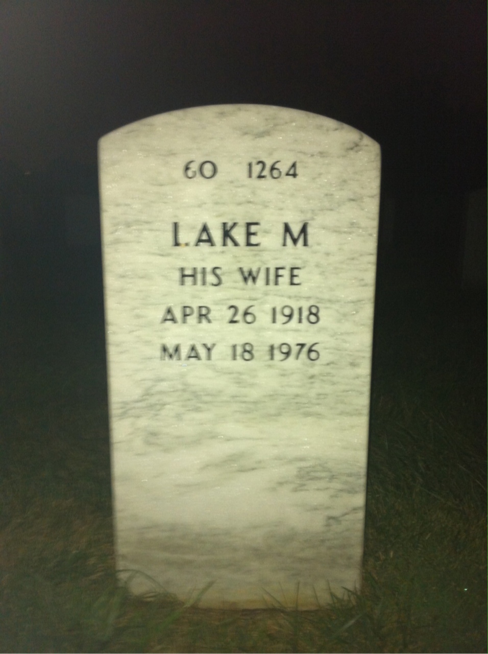 Back of headstone — Richard Hunt