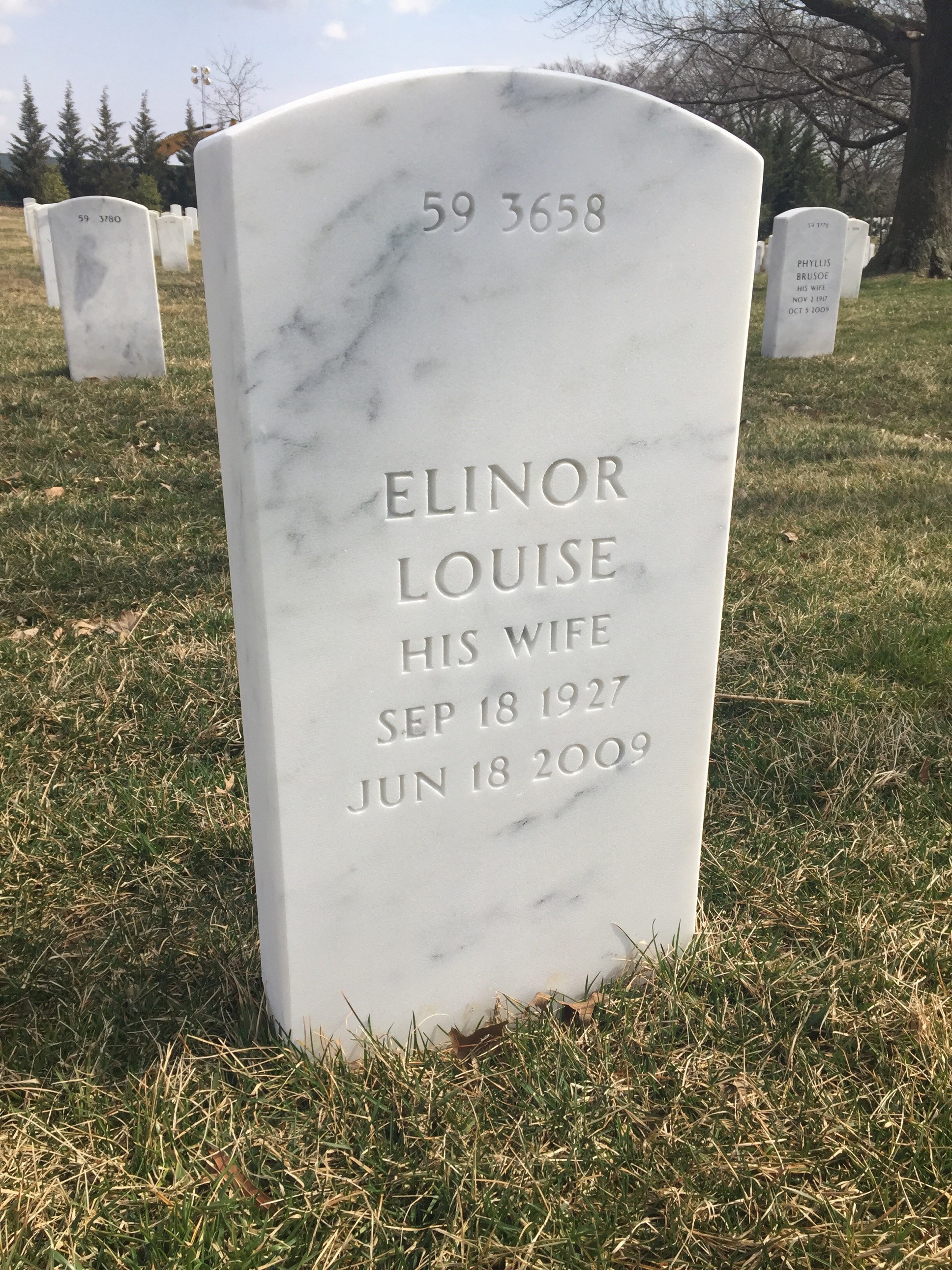 Back of headstone — William Marsland