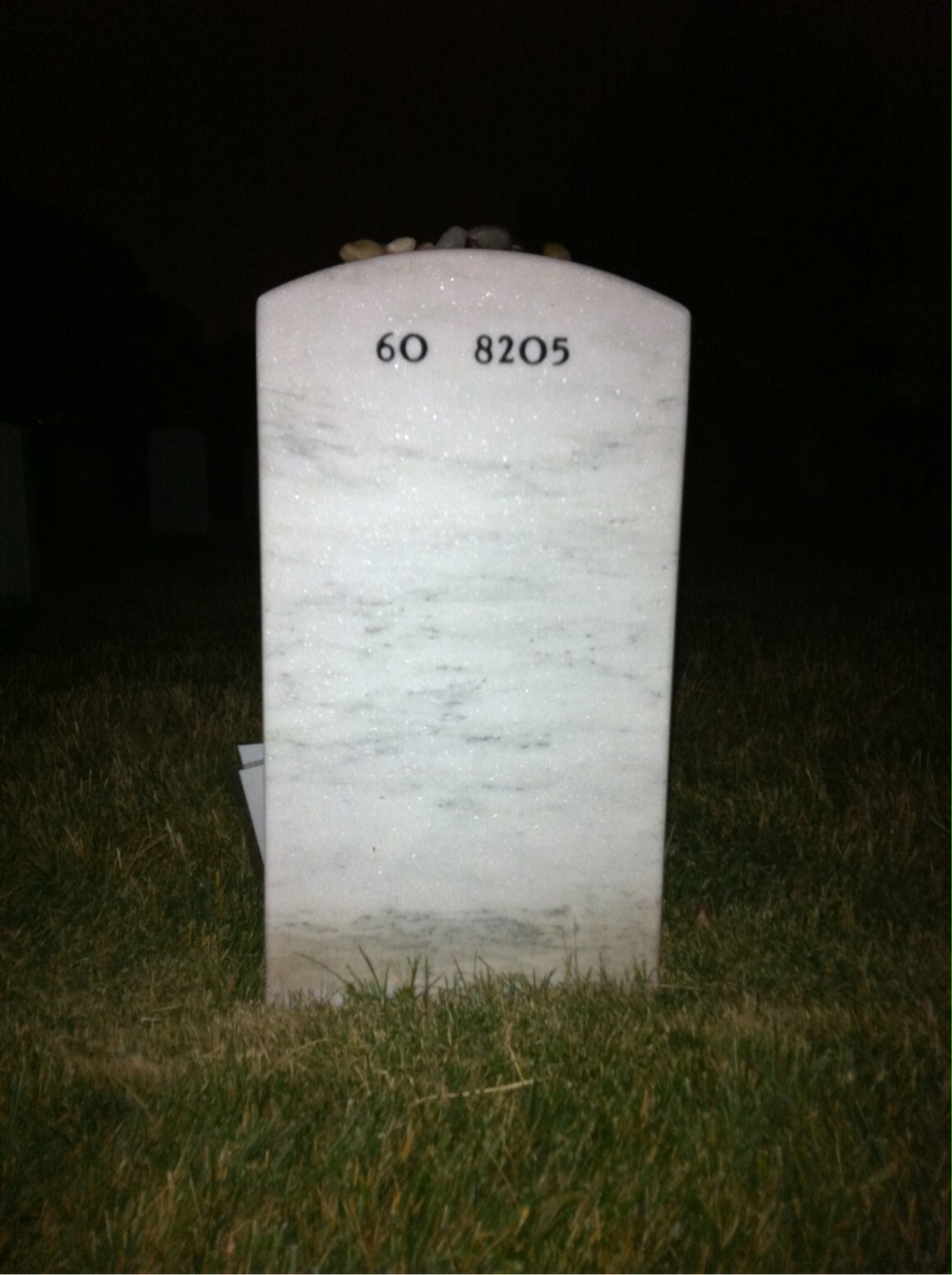 Back of headstone — Christopher Dyer