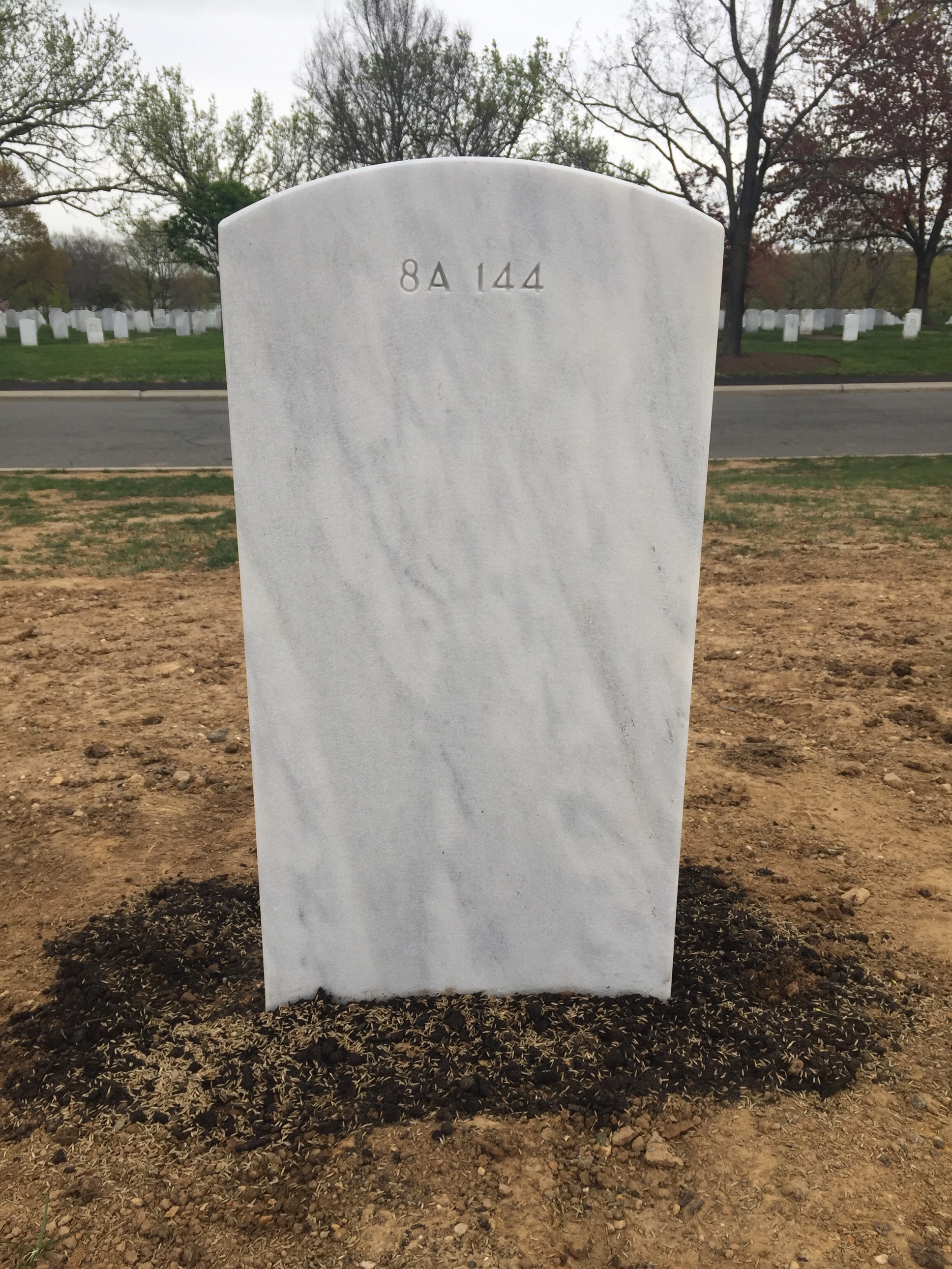 Back of headstone — William E Hartzfeld