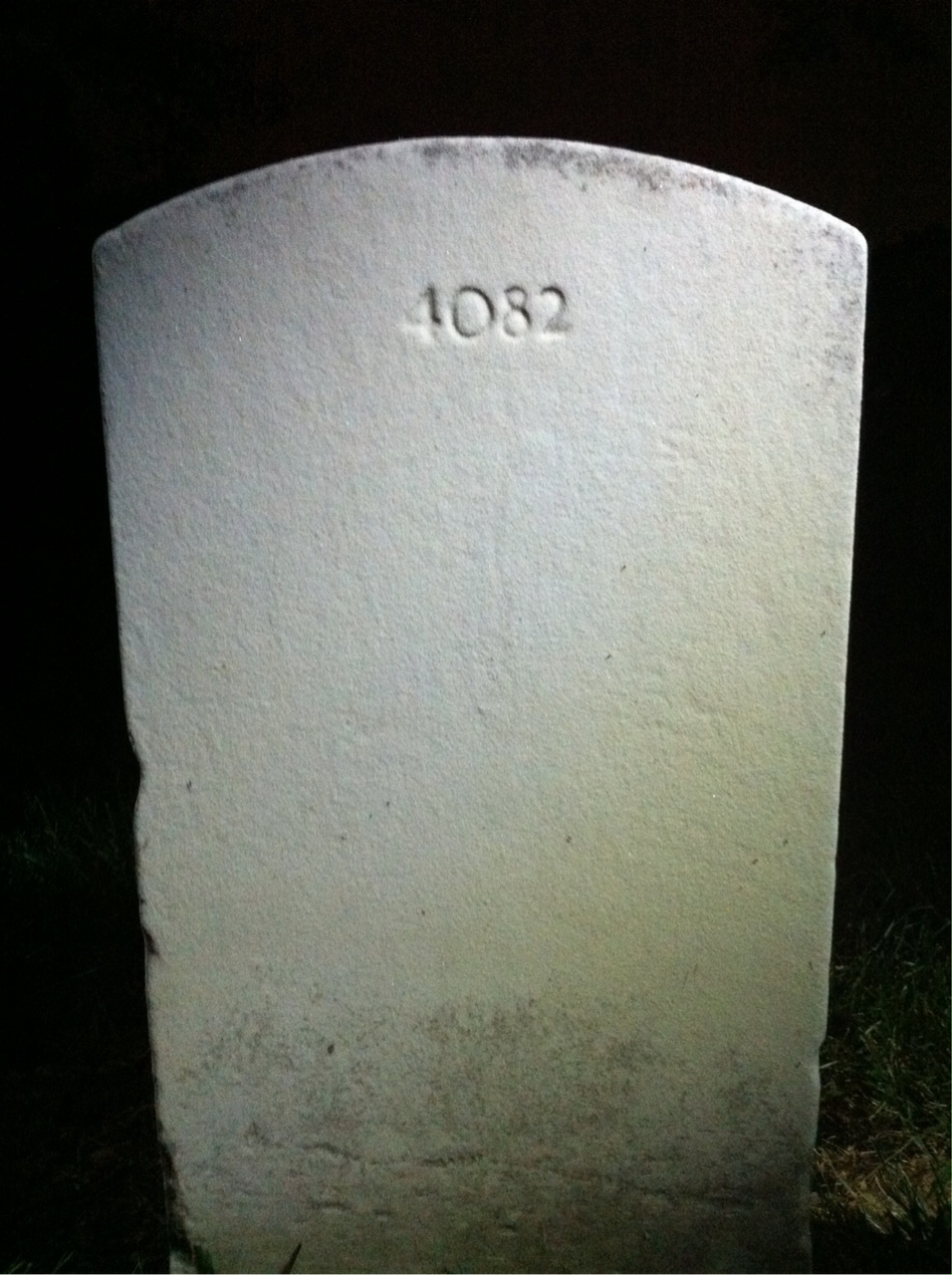 Back of headstone — Edwin Moore