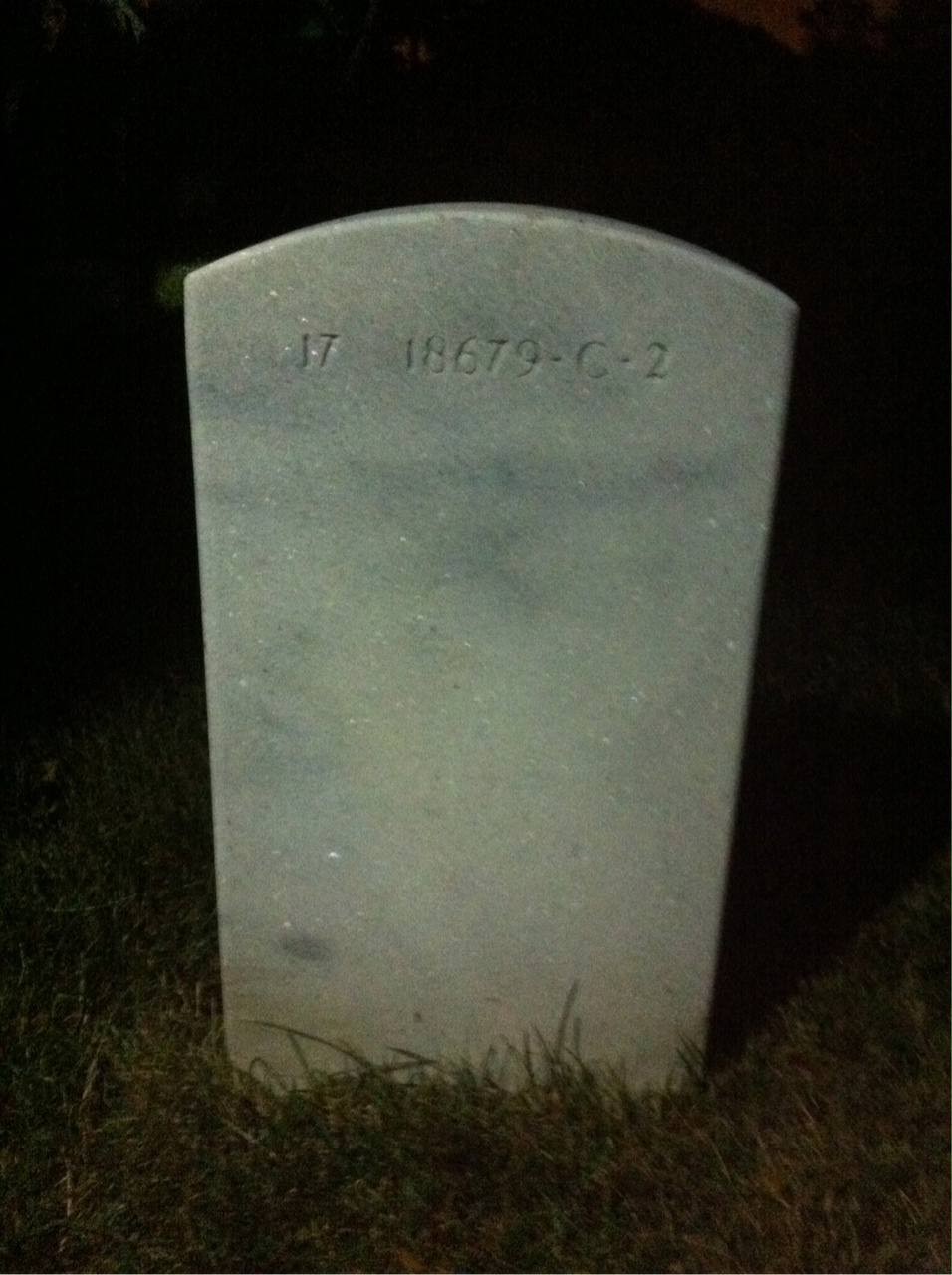 Back of headstone — Lester Bacharach