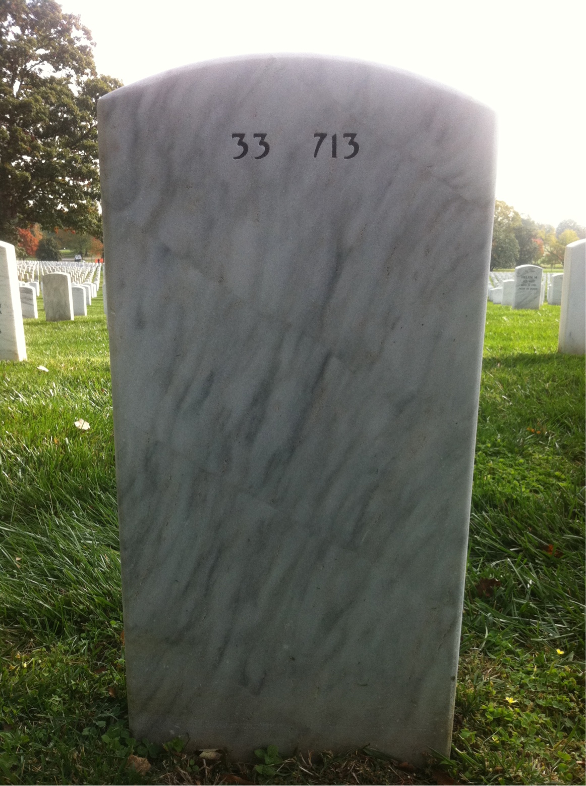 Back of headstone — Henry Amos