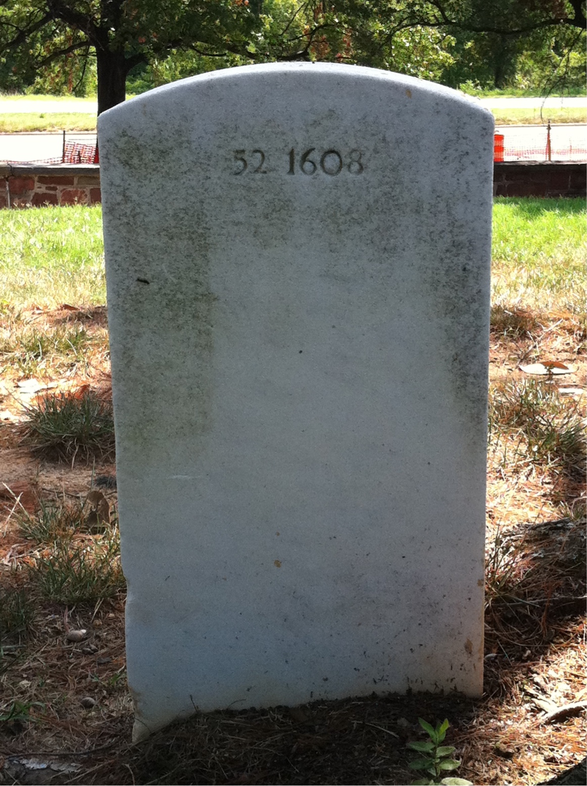 Back of headstone — William Murray