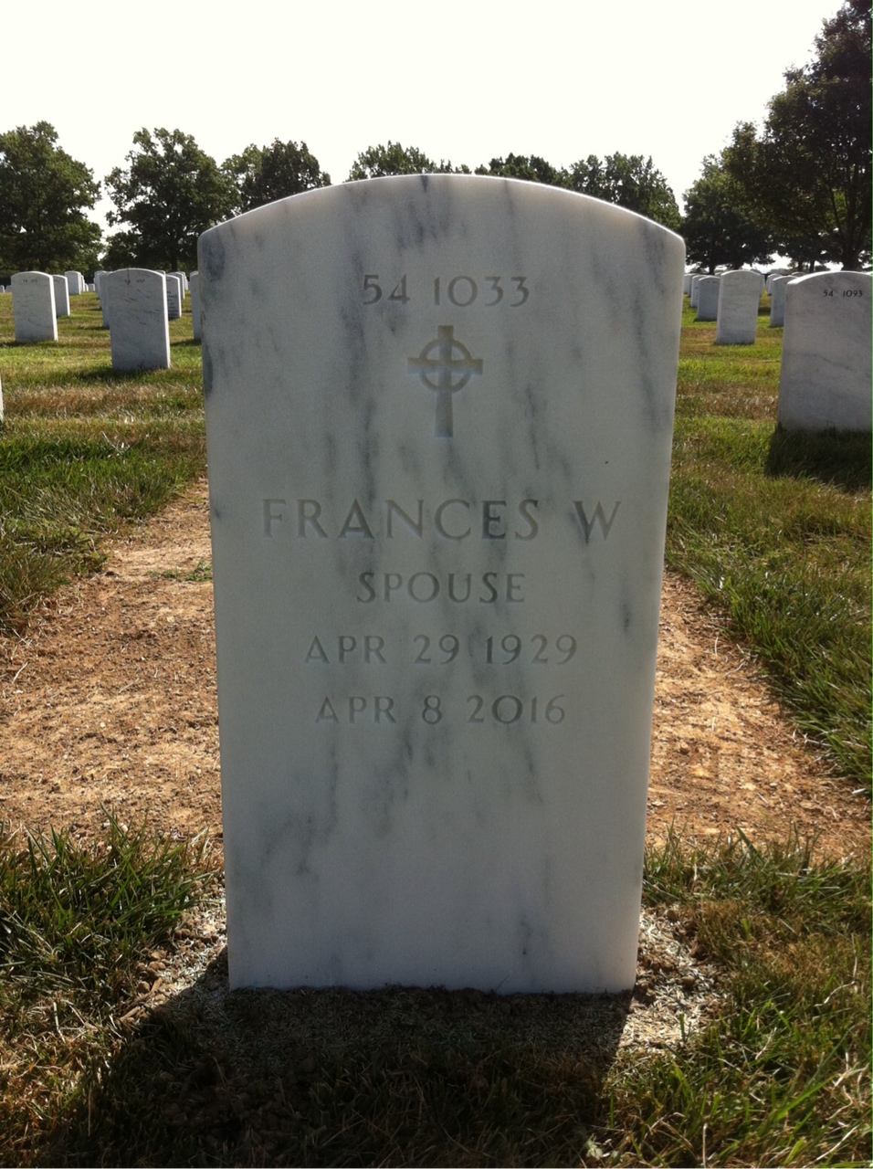 Back of headstone — Richard Sylvester