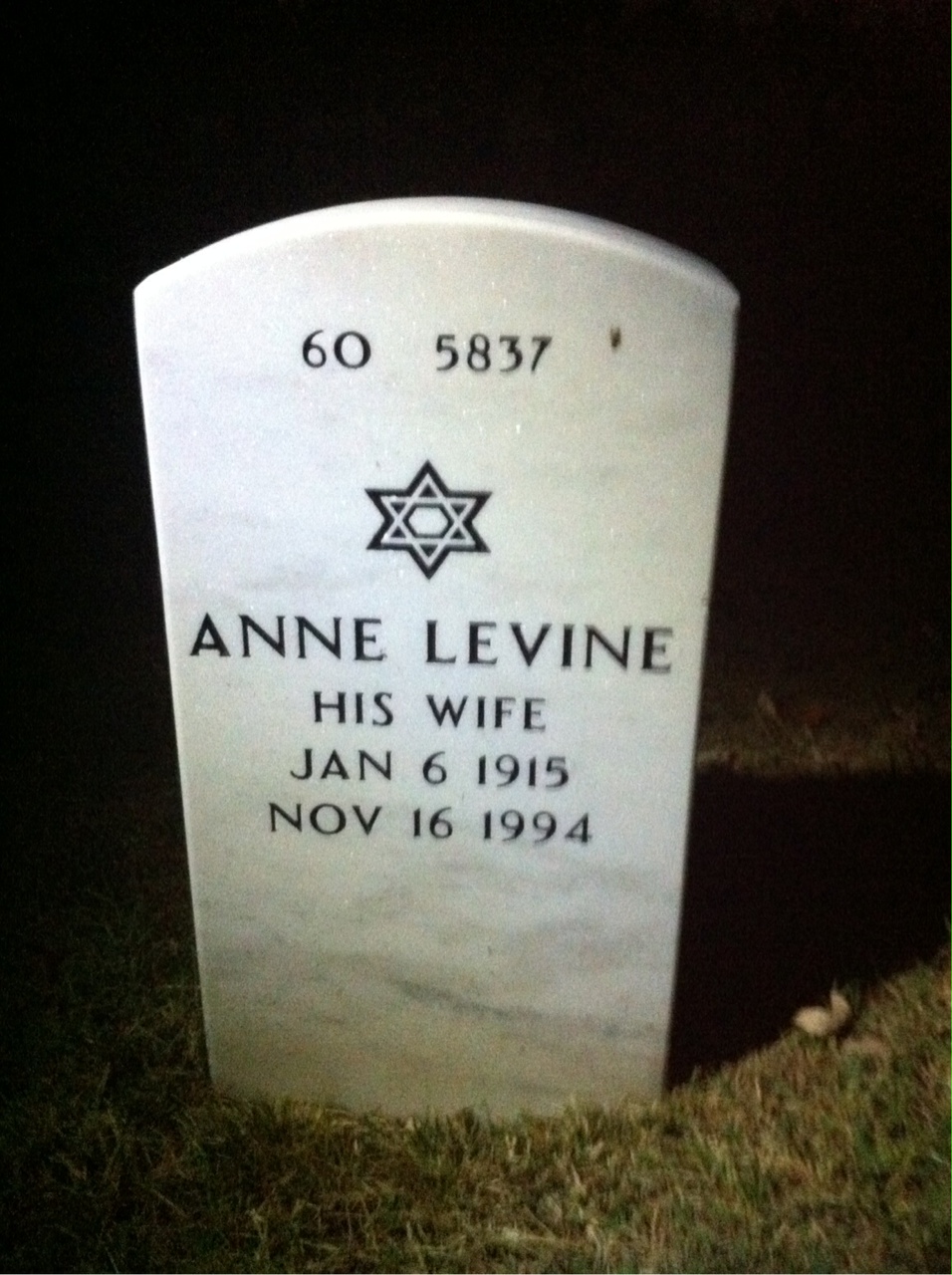 Back of headstone — Philip Mcgeoghan