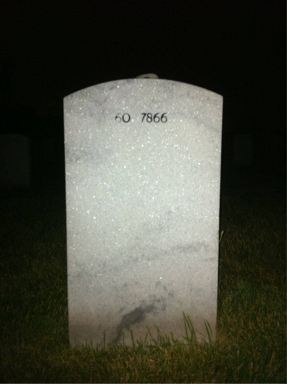 Back of headstone — Michael Vernon Lalush