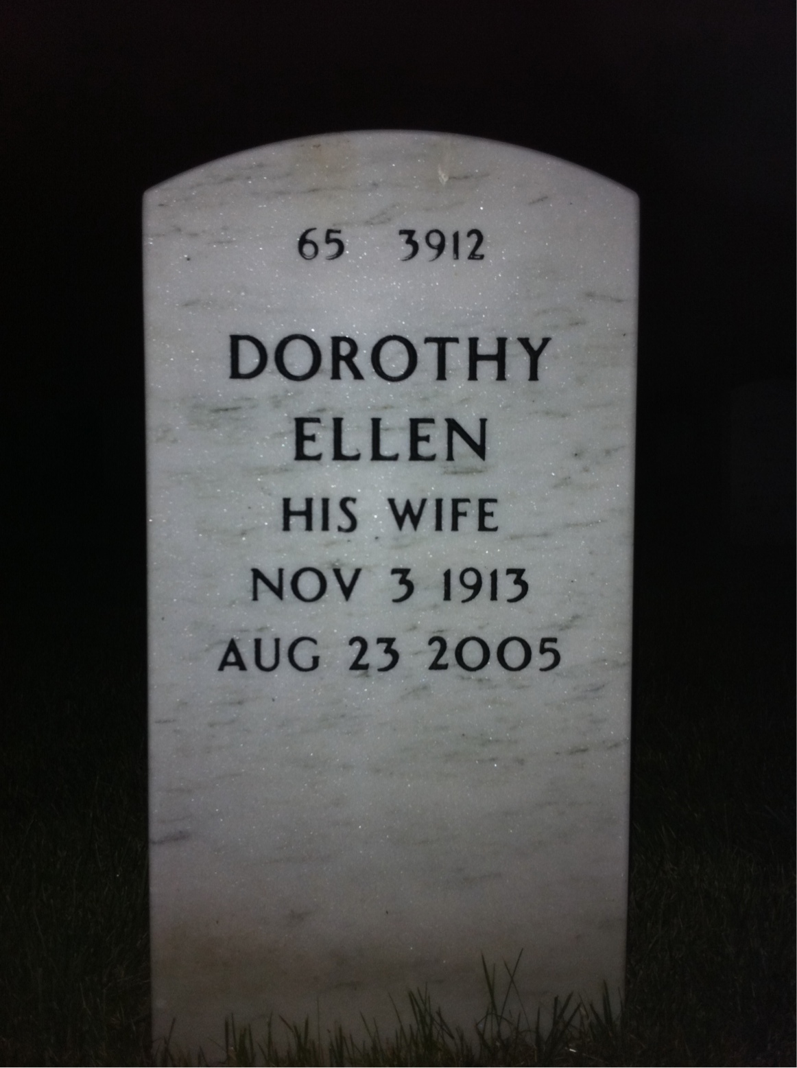 Back of headstone — Arthur Kelm