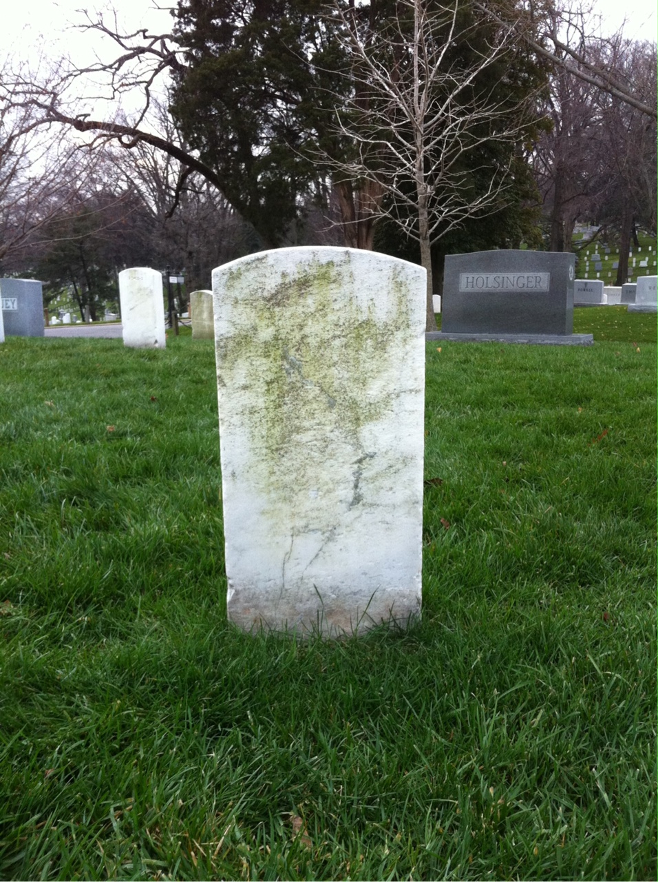 Back of headstone — Edward Cunningham