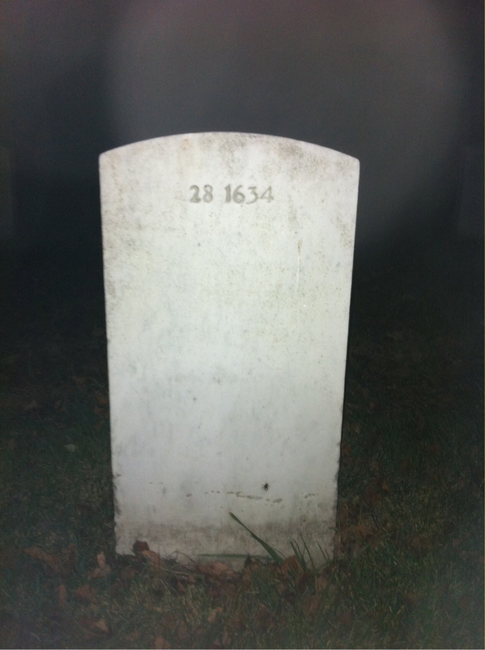 Back of headstone — Arthur Ackroyd