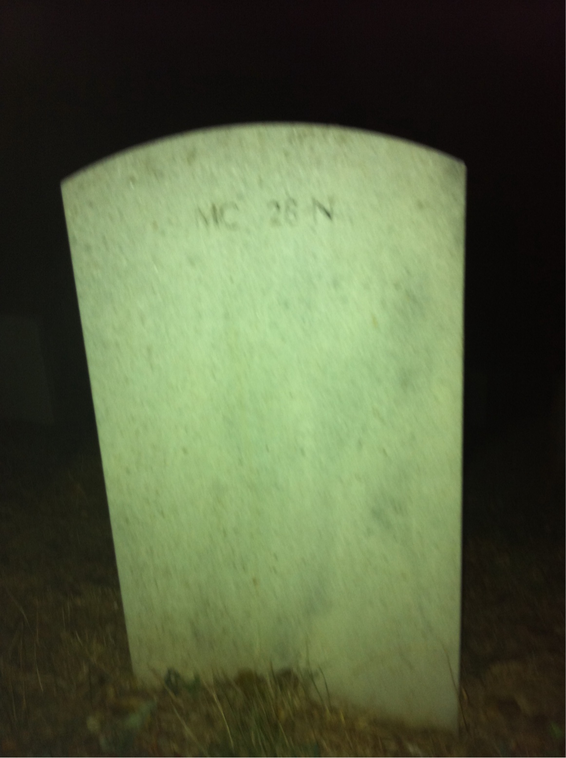 Back of headstone — Harold Adler