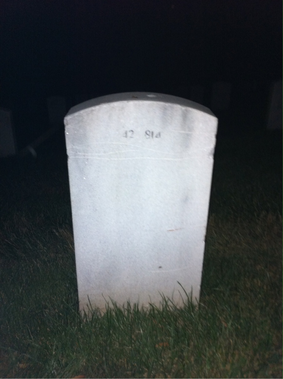 Back of headstone — Mary Montesanto