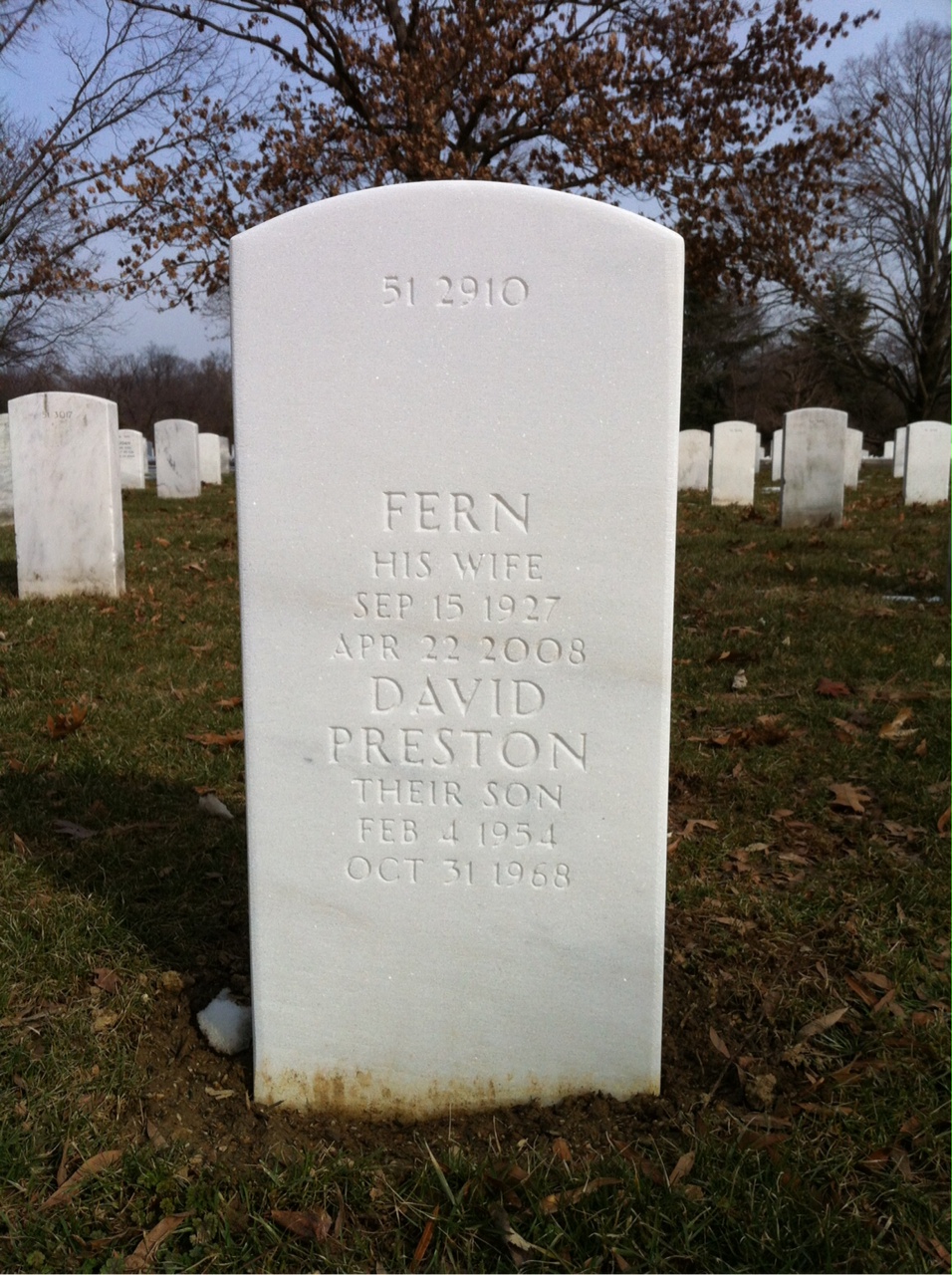 Back of headstone — William Wilkins