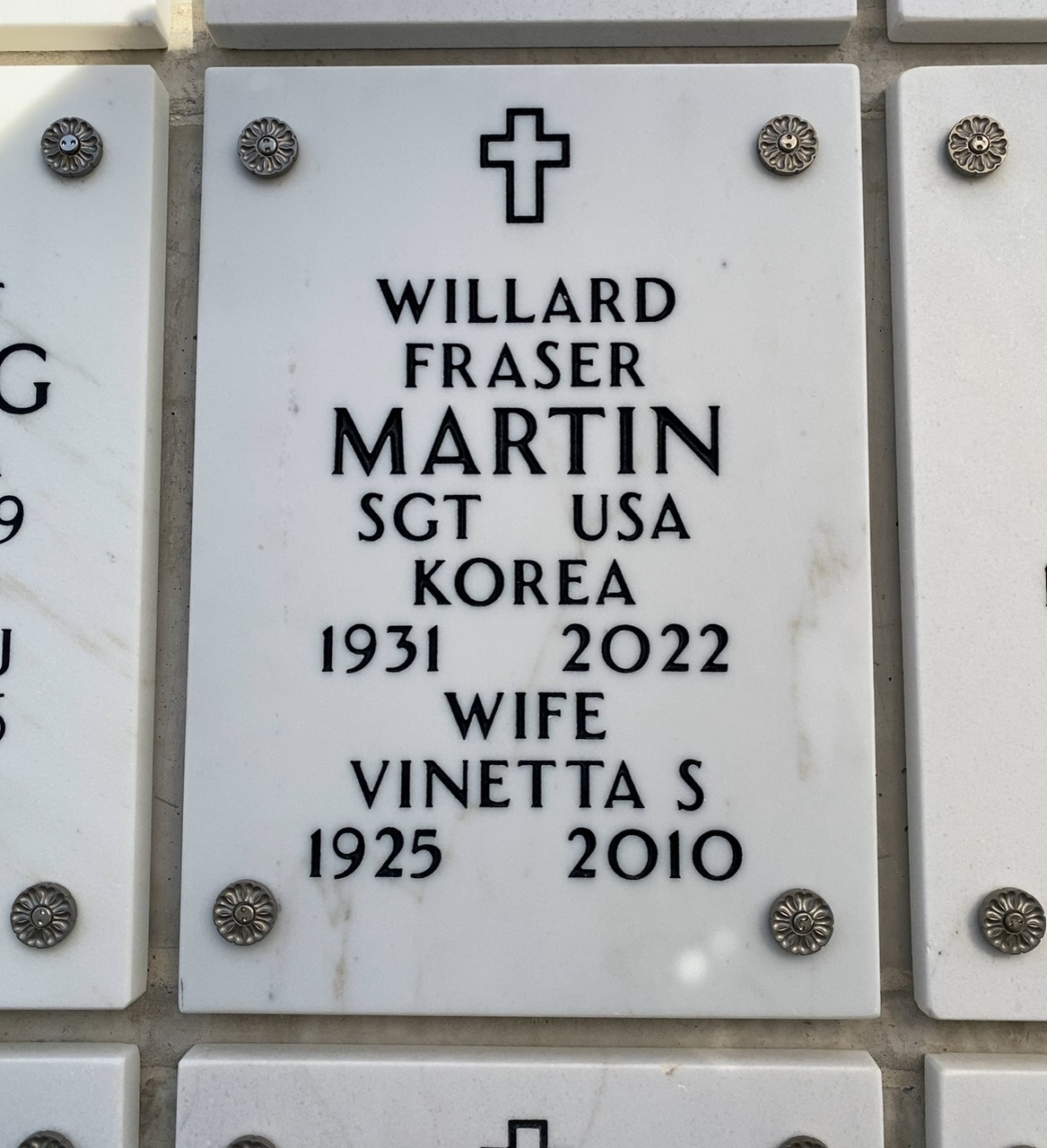 Willard F Martin