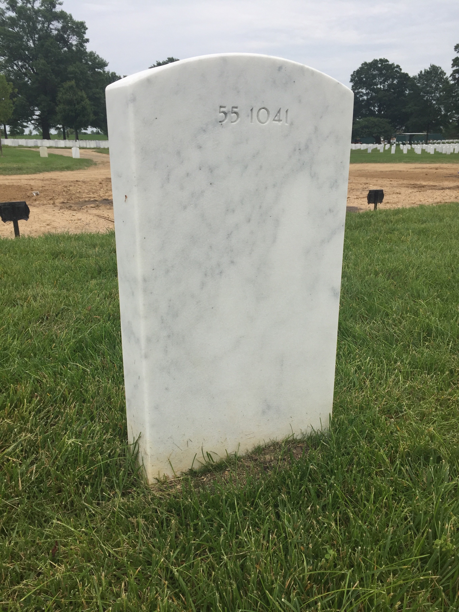 Back of headstone — Thomas Lawrence Berta