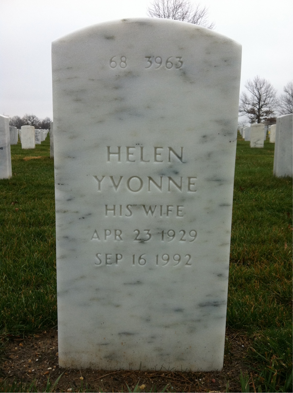 Back of headstone — Robert Anderson