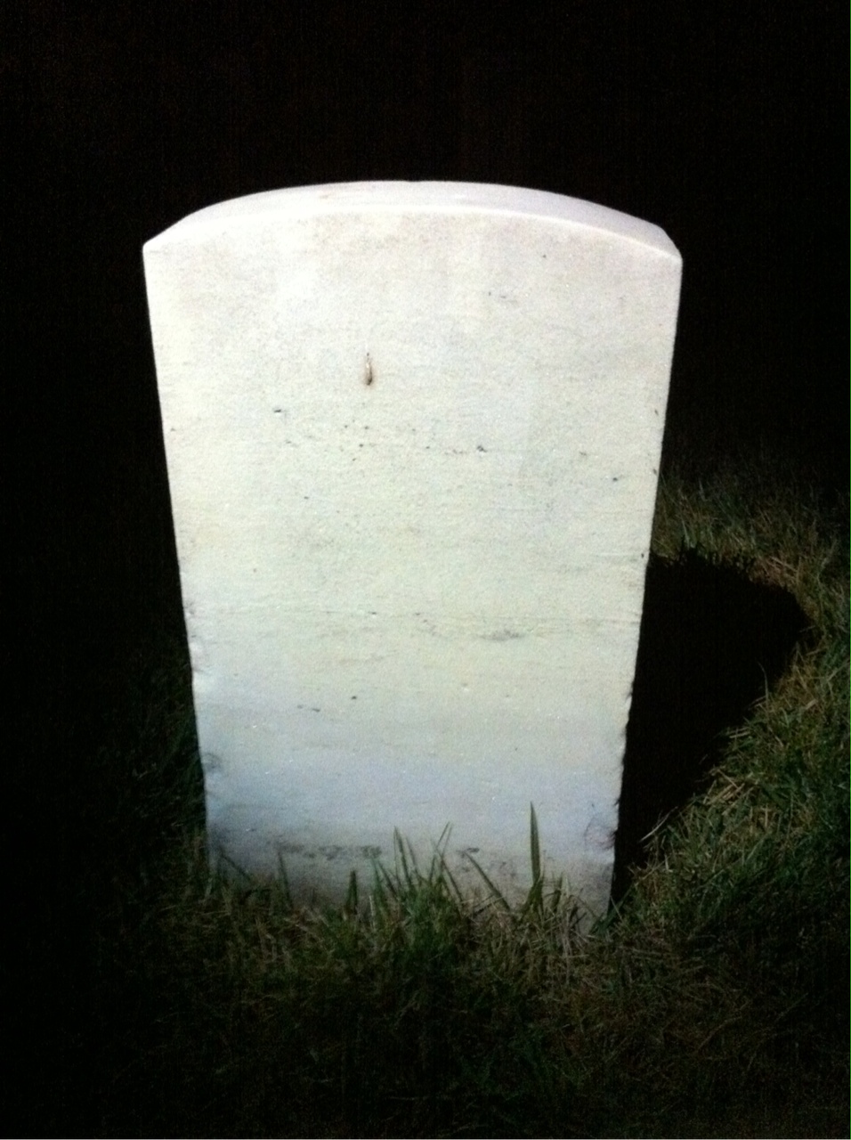 Back of headstone — Philip Arnett