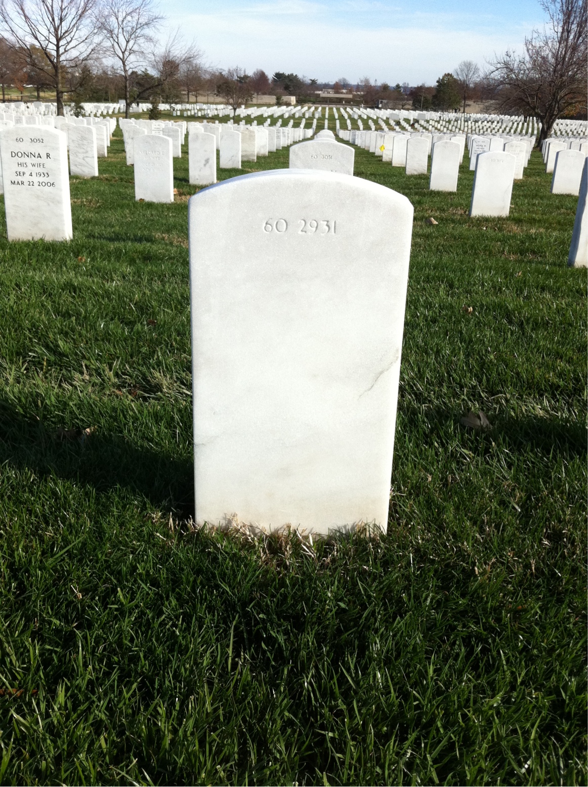 Back of headstone — Maurice Monteleone