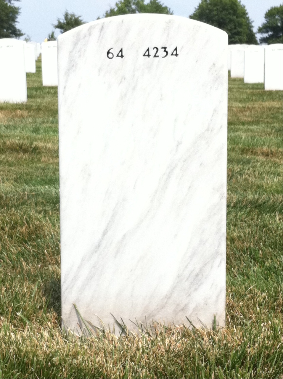 Back of headstone — Robert Duncan