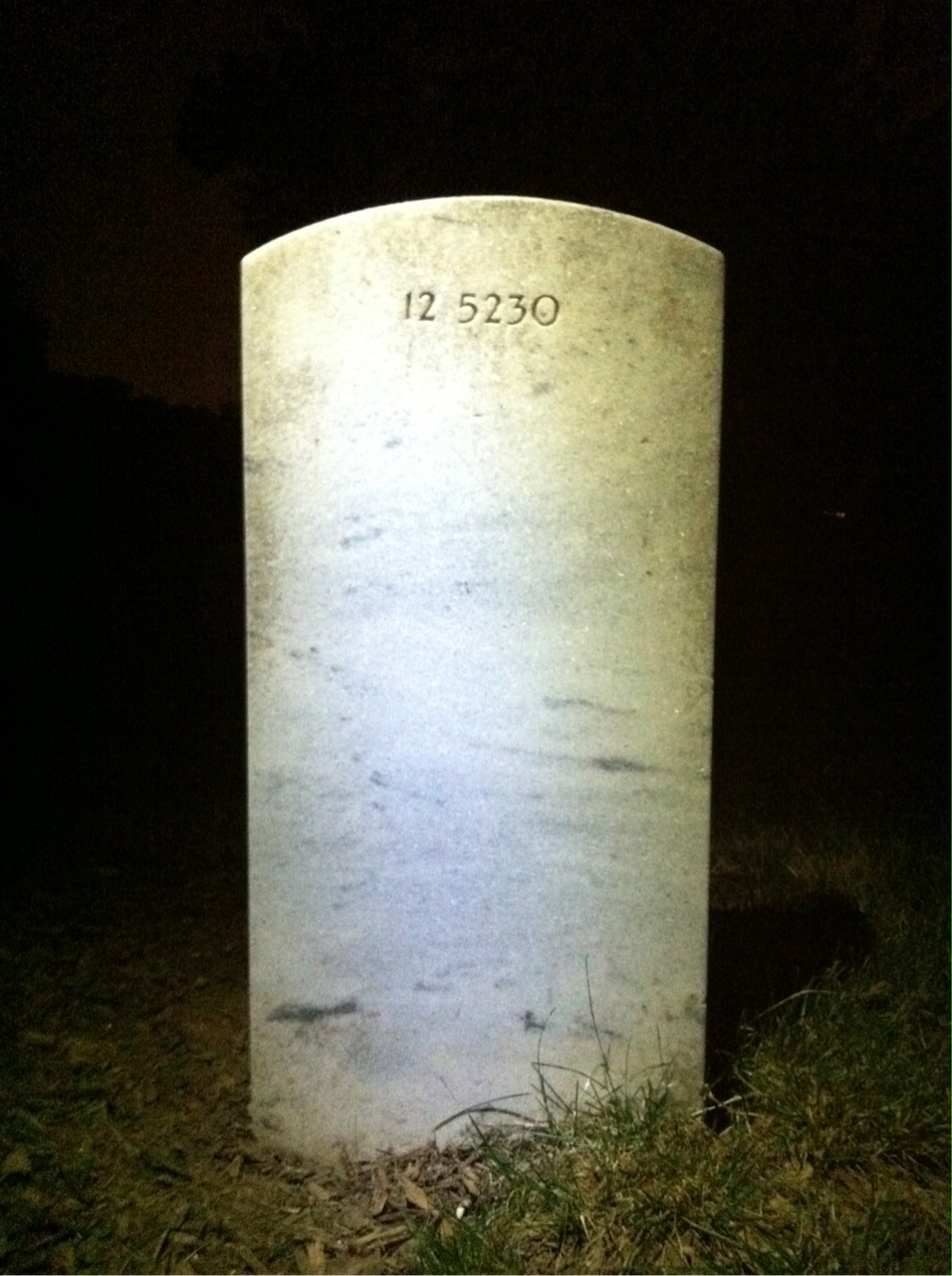 Back of headstone — Steve Mikulich