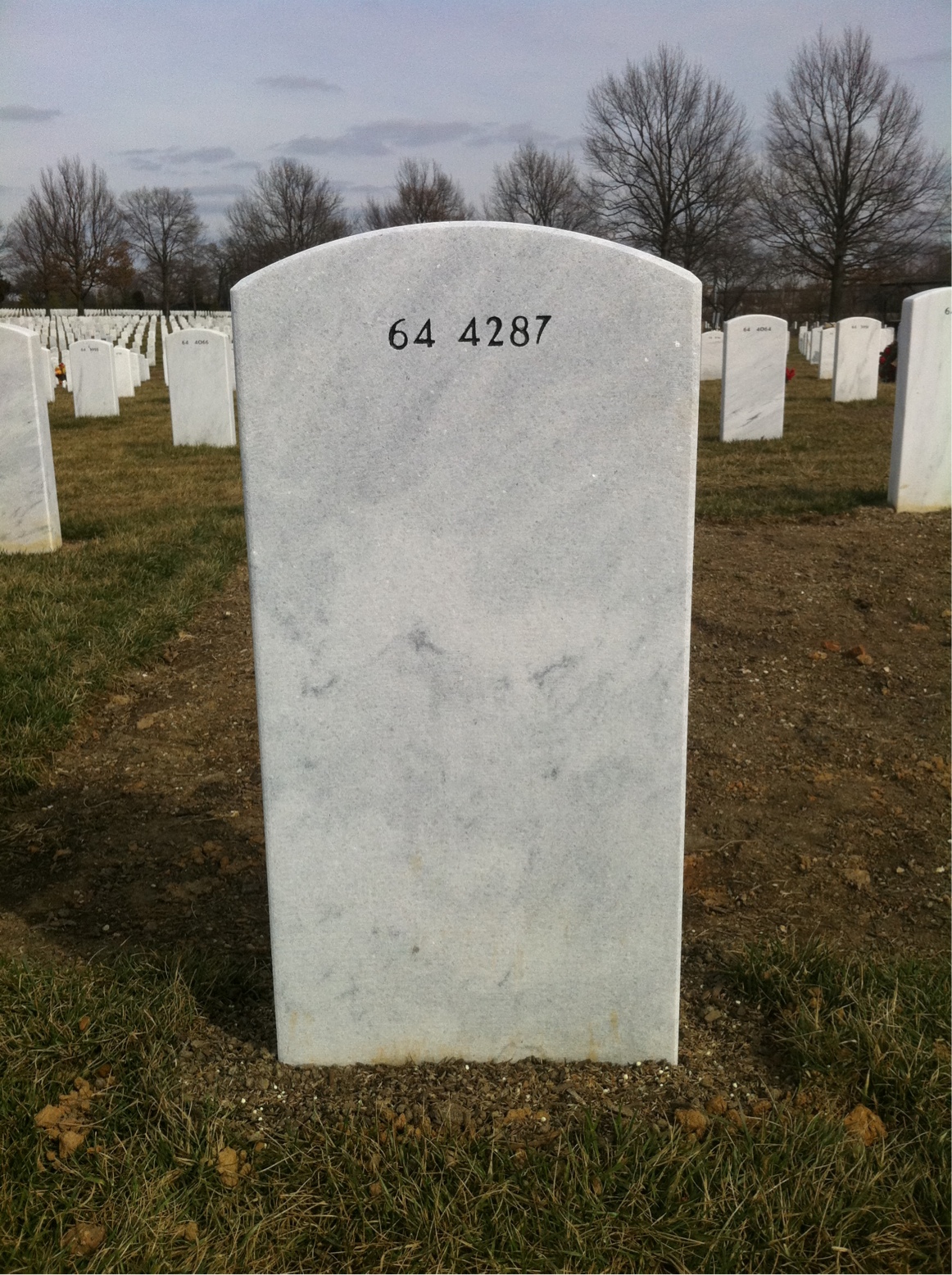 Back of headstone — William Harold Buie