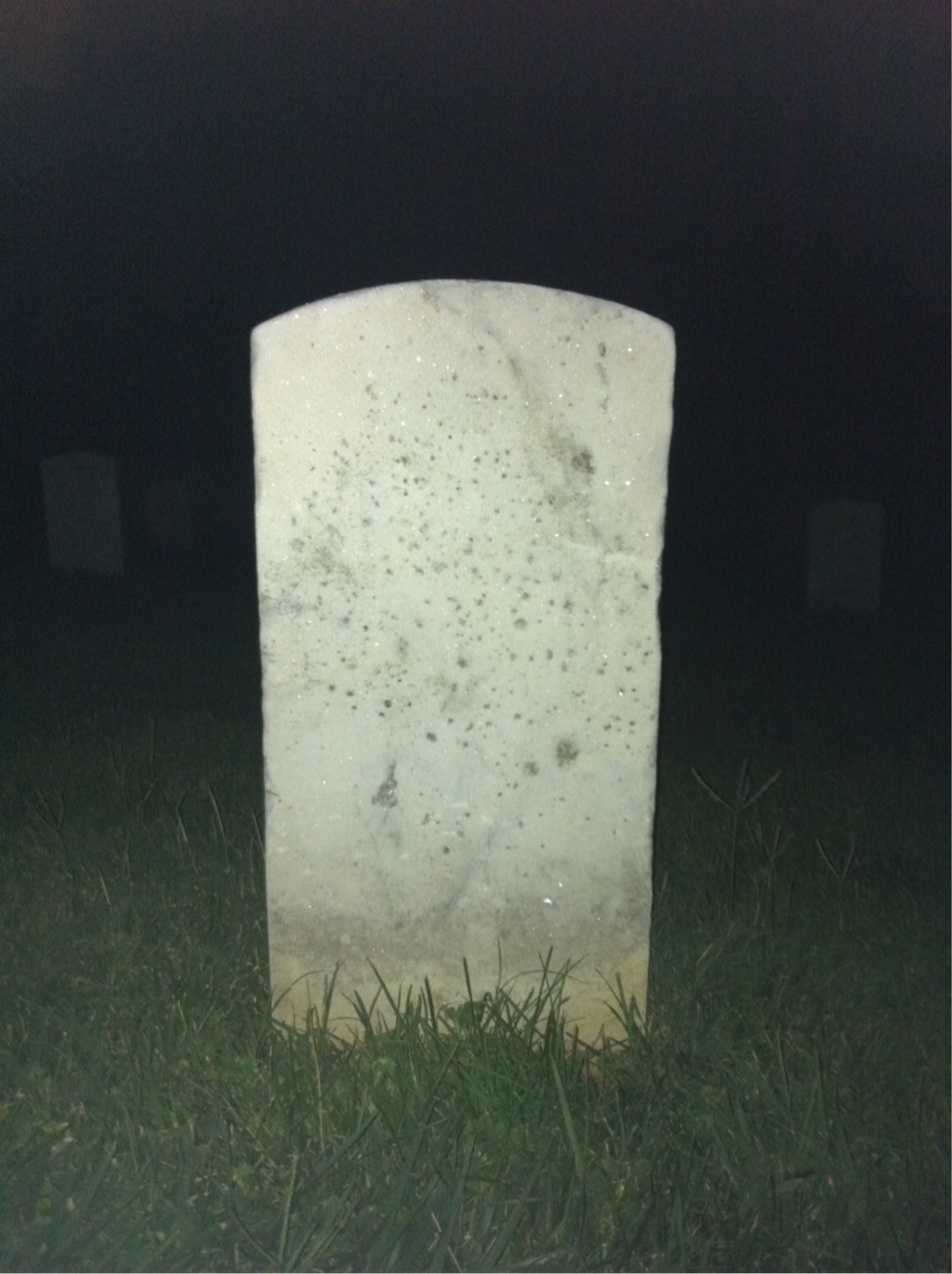 Back of headstone — Richard Miller