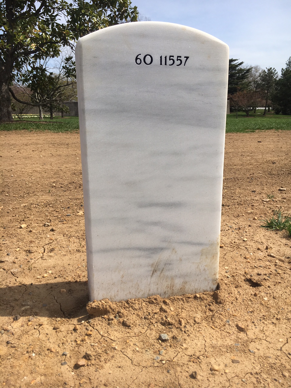Back of headstone — Grant Bruce Fraser