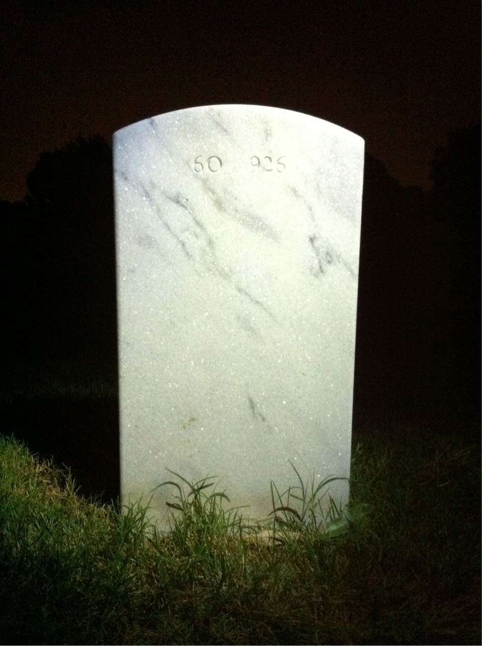 Back of headstone — Lawrence Mendiola