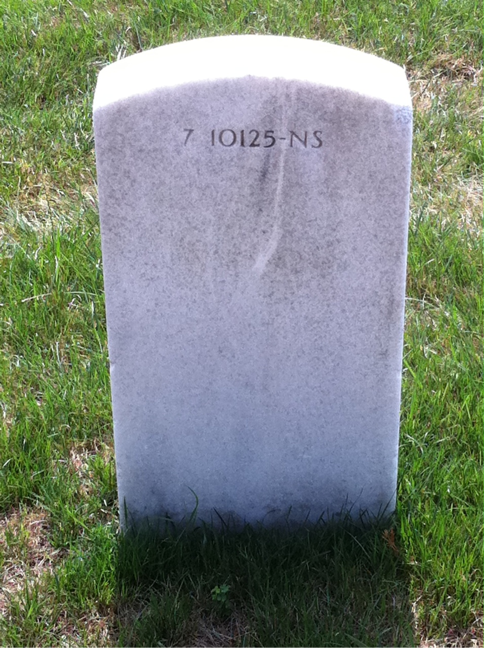 Back of headstone — Mary Bierce