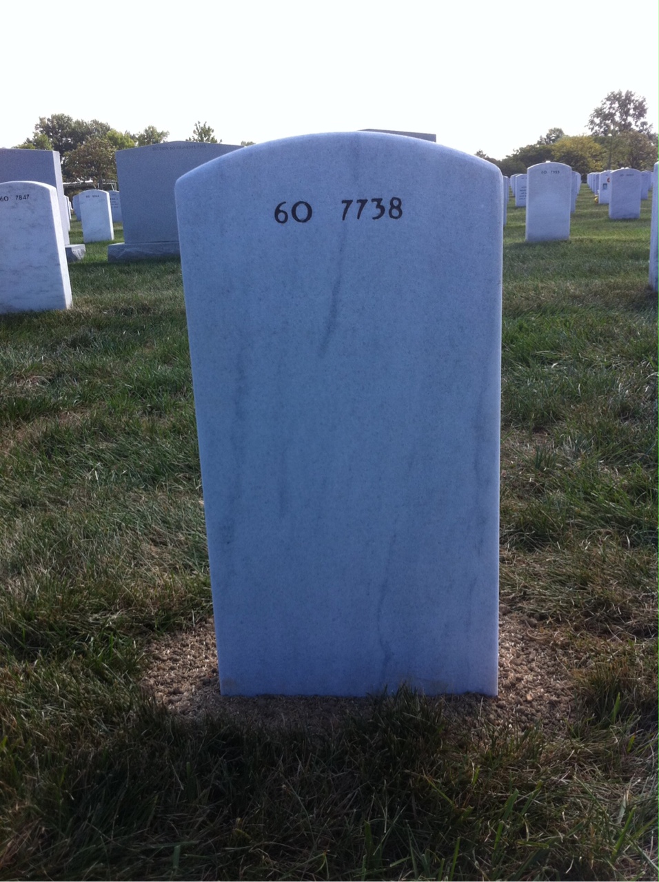 Back of headstone — Jay Lupo