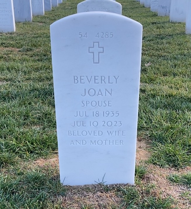 Back of headstone — Kenneth Schow