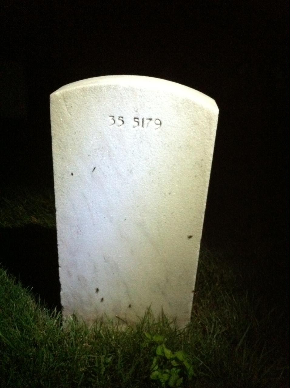Back of headstone — Gillman Morse