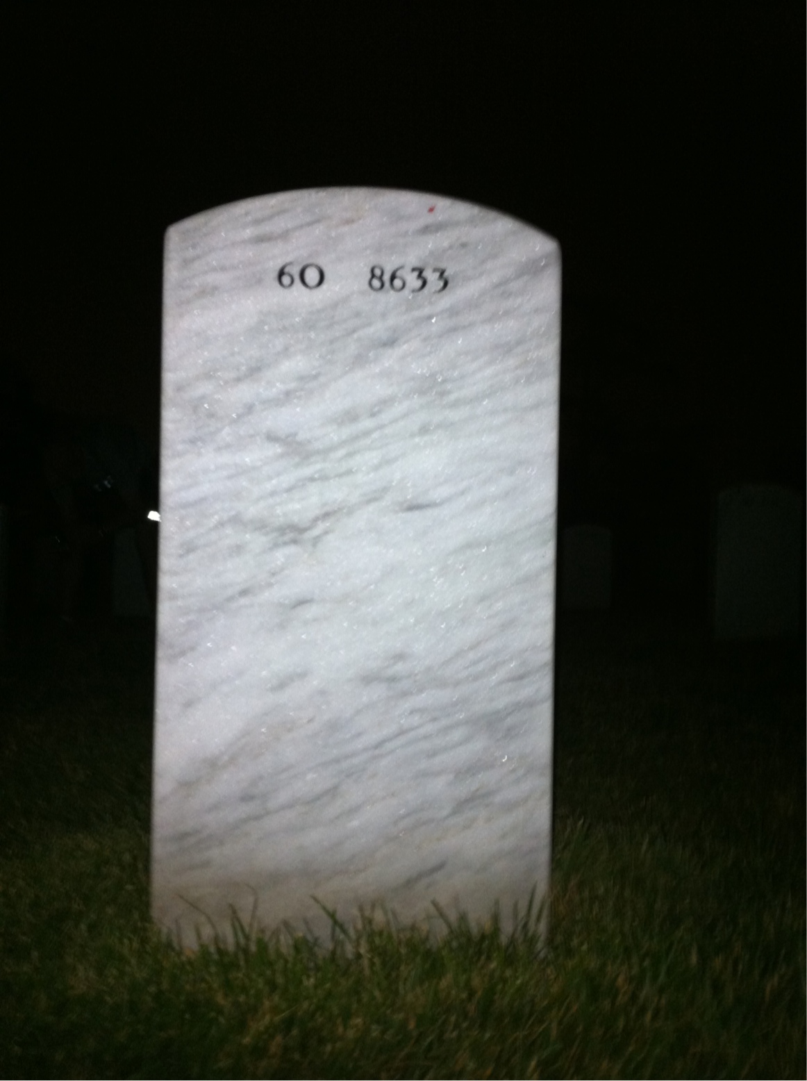 Back of headstone — Russell Shoemaker