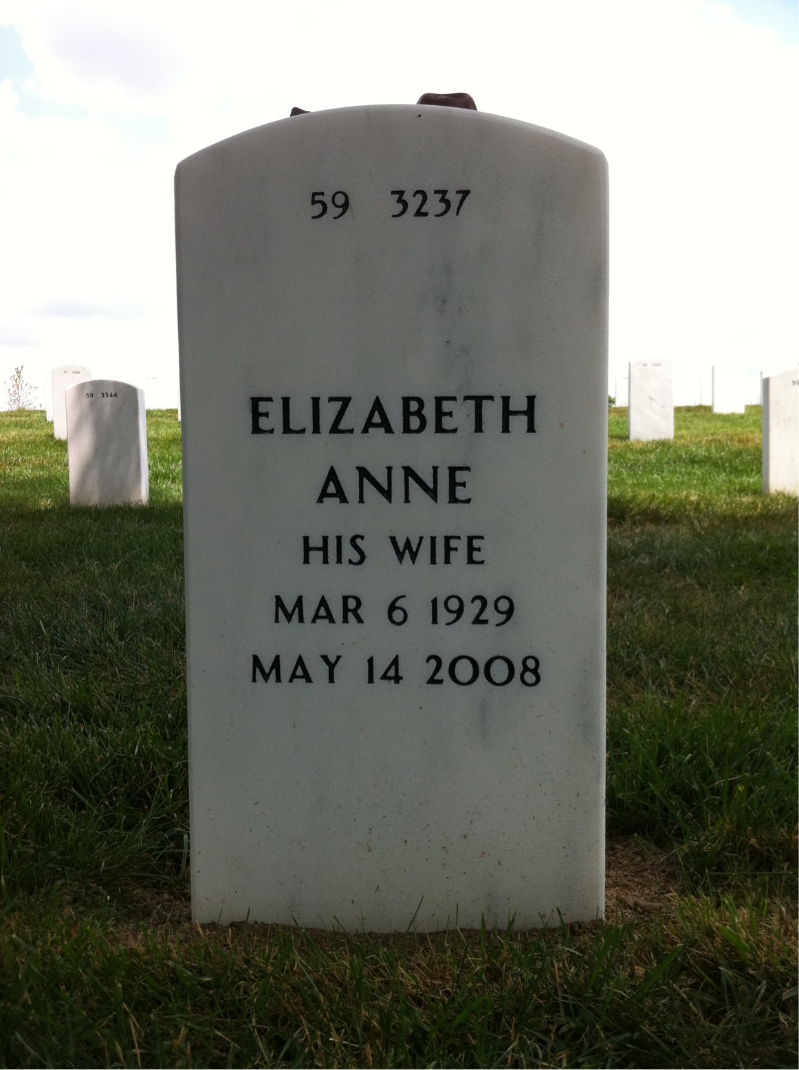 Back of headstone — Werner Philippsen